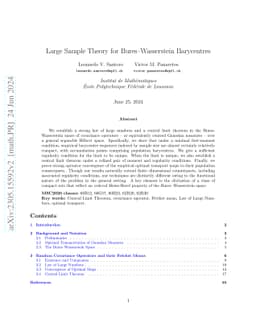 Large Sample Theory for Bures-Wasserstein Barycentres