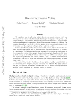 Discrete Incremental Voting