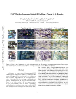 CLIP3Dstyler: Language Guided 3D Arbitrary Neural Style Transfer