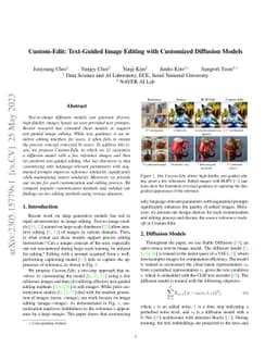 Custom-Edit: Text-Guided Image Editing with Customized Diffusion Models