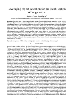 Leveraging object detection for the identification of lung cancer