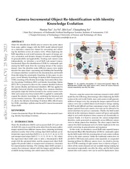 Camera-Incremental Object Re-Identification with Identity Knowledge
  Evolution