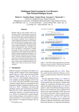 Multijugate Dual Learning for Low-Resource Task-Oriented Dialogue System