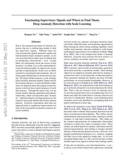 Fascinating Supervisory Signals and Where to Find Them: Deep Anomaly
  Detection with Scale Learning