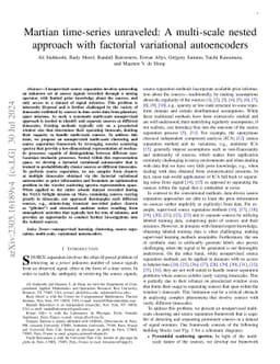 Martian time-series unraveled: A multi-scale nested approach with
  factorial variational autoencoders