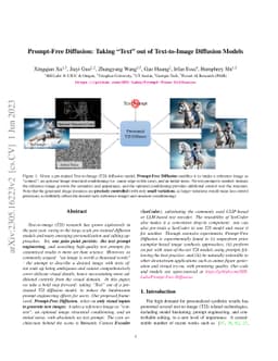 Prompt-Free Diffusion: Taking "Text" out of Text-to-Image Diffusion
  Models