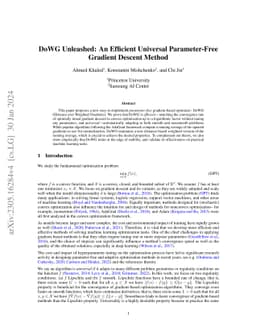 DoWG Unleashed: An Efficient Universal Parameter-Free Gradient Descent
  Method