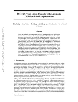 Diversify Your Vision Datasets with Automatic Diffusion-Based
  Augmentation