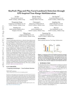 KeyPosS: Plug-and-Play Facial Landmark Detection through GPS-Inspired
  True-Range Multilateration