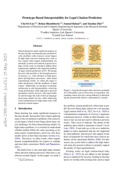 Prototype-Based Interpretability for Legal Citation Prediction