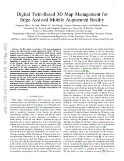 Digital Twin-Based 3D Map Management for Edge-Assisted Mobile Augmented
  Reality