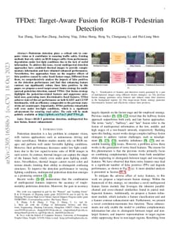 TFDet: Target-Aware Fusion for RGB-T Pedestrian Detection