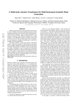 A Multi-Scale Attentive Transformer for Multi-Instrument Symbolic Music
  Generation