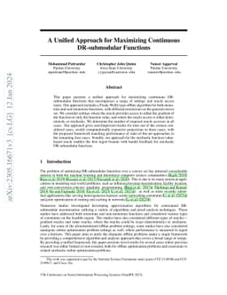 A Unified Approach for Maximizing Continuous DR-submodular Functions