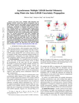 Asynchronous Multiple LiDAR-Inertial Odometry using Point-wise
  Inter-LiDAR Uncertainty Propagation