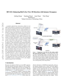 BEV-IO: Enhancing Bird's-Eye-View 3D Detection with Instance Occupancy