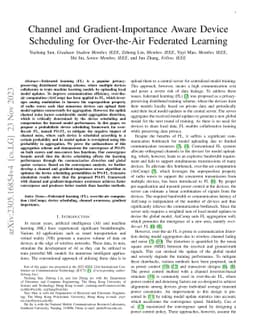 Channel and Gradient-Importance Aware Device Scheduling for Over-the-Air
  Federated Learning