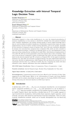 Knowledge Extraction with Interval Temporal Logic Decision Trees