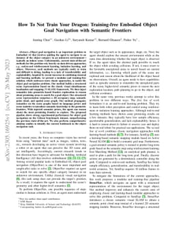 How To Not Train Your Dragon: Training-free Embodied Object Goal
  Navigation with Semantic Frontiers