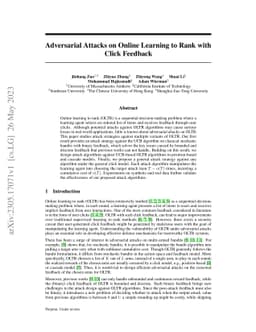 Adversarial Attacks on Online Learning to Rank with Click Feedback
