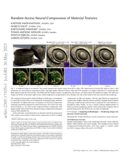 Random-Access Neural Compression of Material Textures