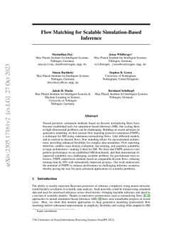 Flow Matching for Scalable Simulation-Based Inference