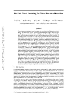 VoxDet: Voxel Learning for Novel Instance Detection