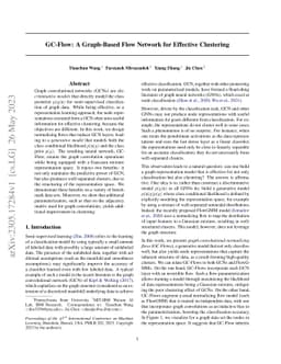 GC-Flow: A Graph-Based Flow Network for Effective Clustering
