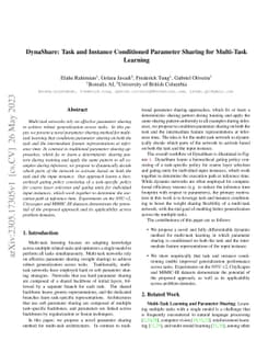 DynaShare: Task and Instance Conditioned Parameter Sharing for
  Multi-Task Learning