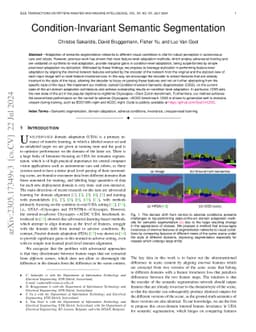 Condition-Invariant Semantic Segmentation