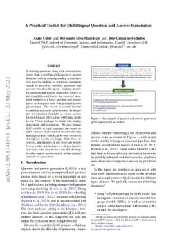 A Practical Toolkit for Multilingual Question and Answer Generation