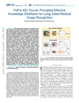 FoPro-KD: Fourier Prompted Effective Knowledge Distillation for
  Long-Tailed Medical Image Recognition