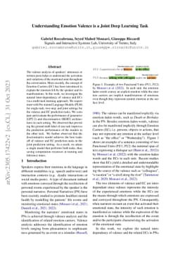 Understanding Emotion Valence is a Joint Deep Learning Task