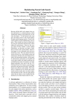 Backdooring Neural Code Search