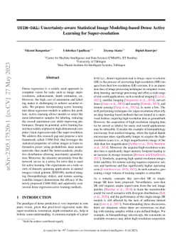 USIM-DAL: Uncertainty-aware Statistical Image Modeling-based Dense
  Active Learning for Super-resolution