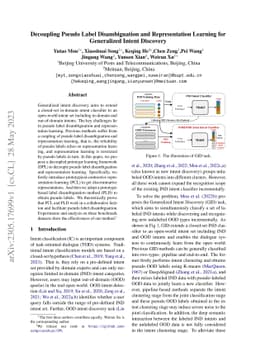 Decoupling Pseudo Label Disambiguation and Representation Learning for
  Generalized Intent Discovery