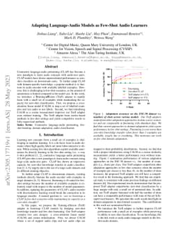 Adapting Language-Audio Models as Few-Shot Audio Learners
