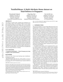 TotalDefMeme: A Multi-Attribute Meme dataset on Total Defence in
  Singapore