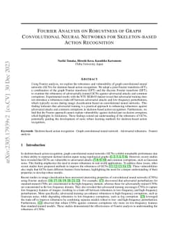 Fourier Analysis on Robustness of Graph Convolutional Neural Networks
  for Skeleton-based Action Recognition