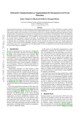 Abstractive Summarization as Augmentation for Document-Level Event
  Detection