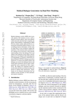 Medical Dialogue Generation via Dual Flow Modeling