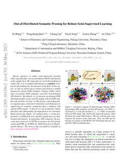 Out-of-Distributed Semantic Pruning for Robust Semi-Supervised Learning