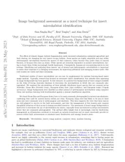 Image background assessment as a novel technique for insect microhabitat
  identification