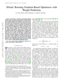 XGrad: Boosting Gradient-Based Optimizers With Weight Prediction