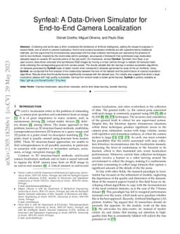 Synfeal: A Data-Driven Simulator for End-to-End Camera Localization
