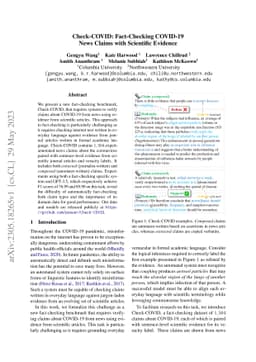 Check-COVID: Fact-Checking COVID-19 News Claims with Scientific Evidence
