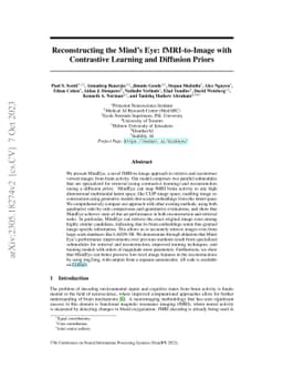 Reconstructing the Mind's Eye: fMRI-to-Image with Contrastive Learning
  and Diffusion Priors