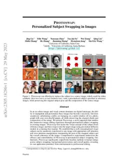 Photoswap: Personalized Subject Swapping in Images