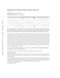 DeepSI: Interactive Deep Learning for Semantic Interaction