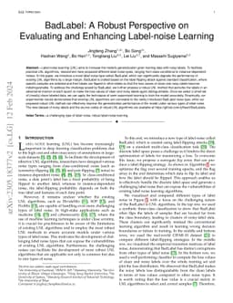 BadLabel: A Robust Perspective on Evaluating and Enhancing Label-noise
  Learning